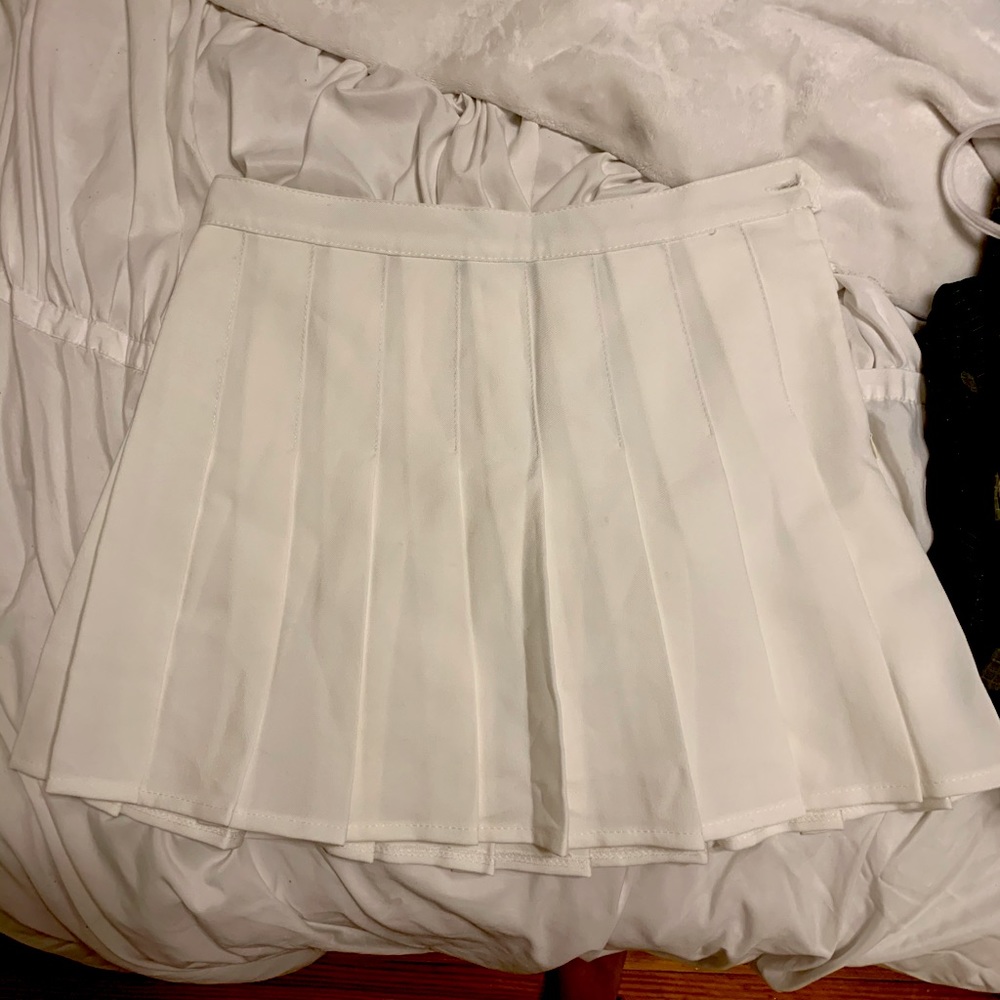 Y2K White Tennis Skirt